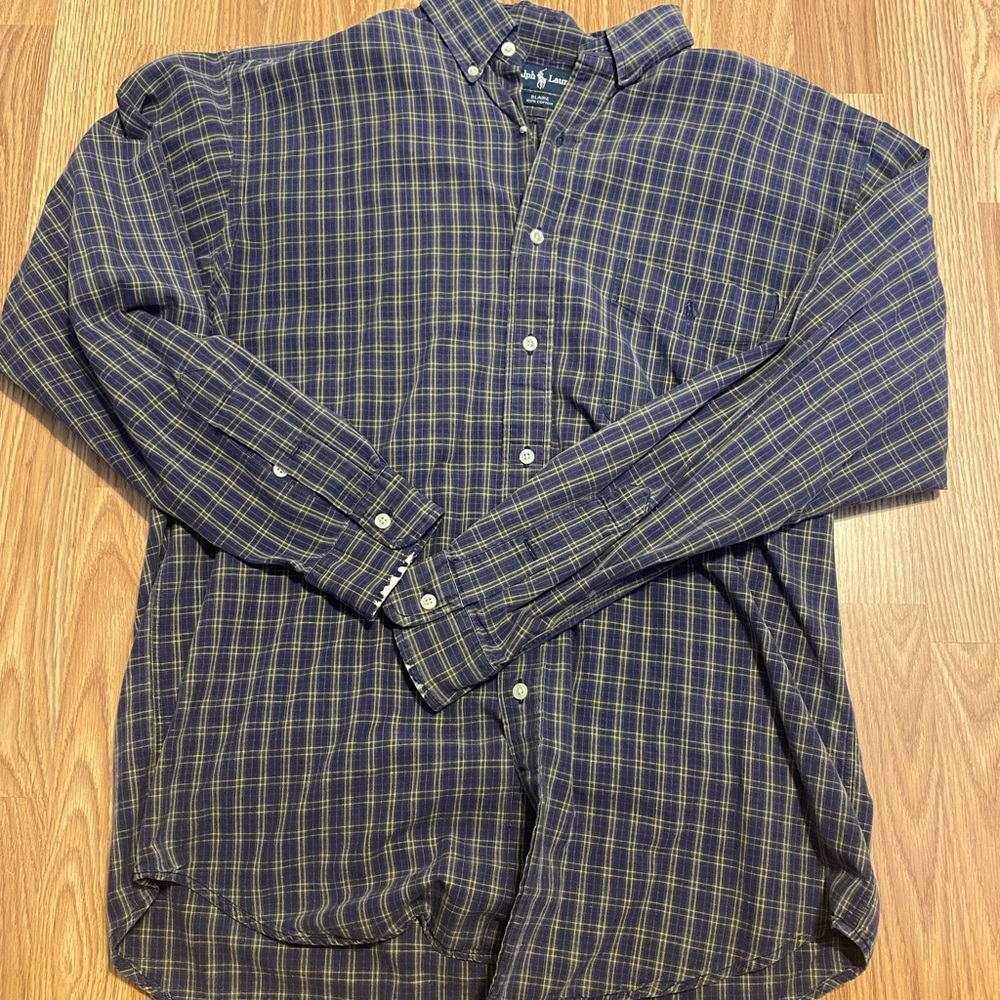 Distressed Polo Casual Button Down